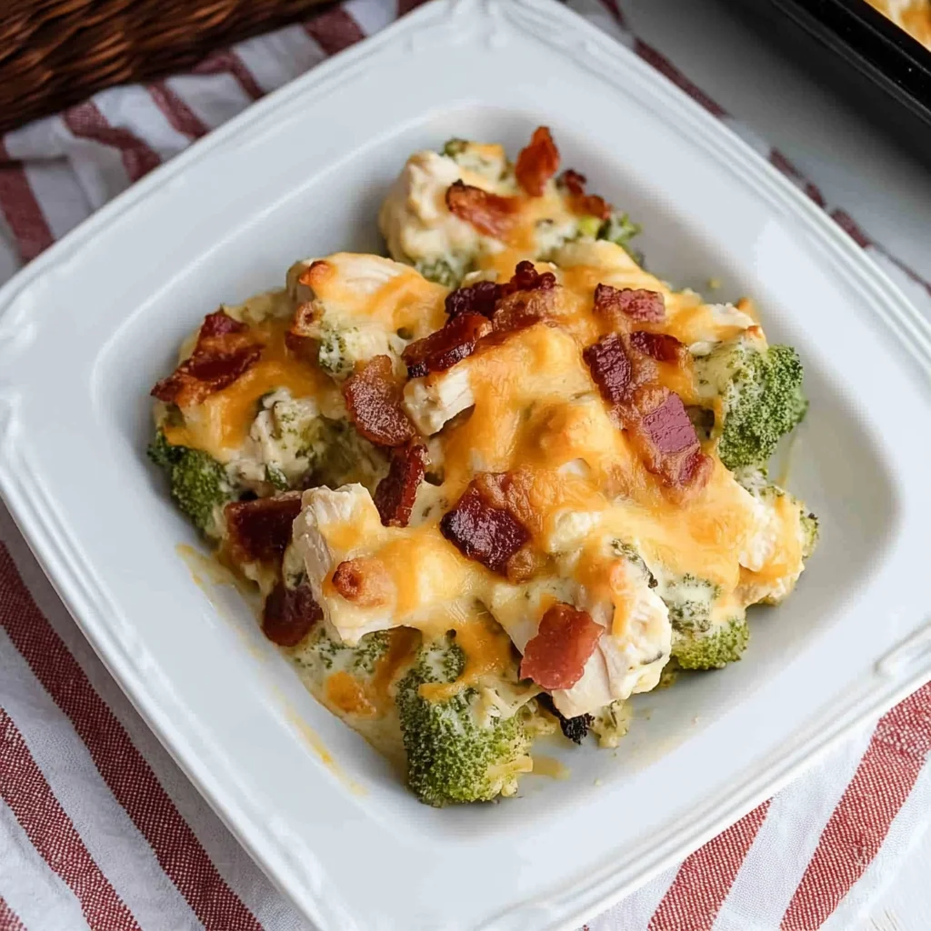 Keto Chicken Bacon Ranch Casserole