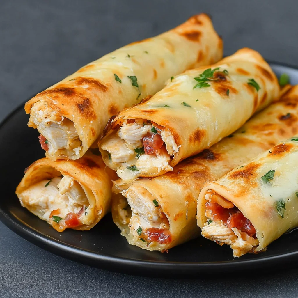 Keto Chicken Bacon Ranch Taquitos