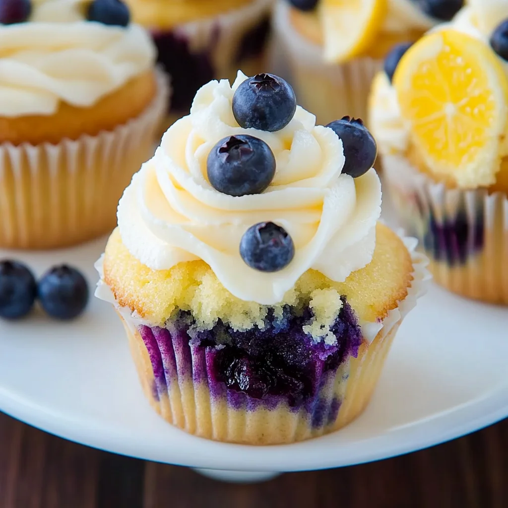 Lemon Blueberry Cupcakes