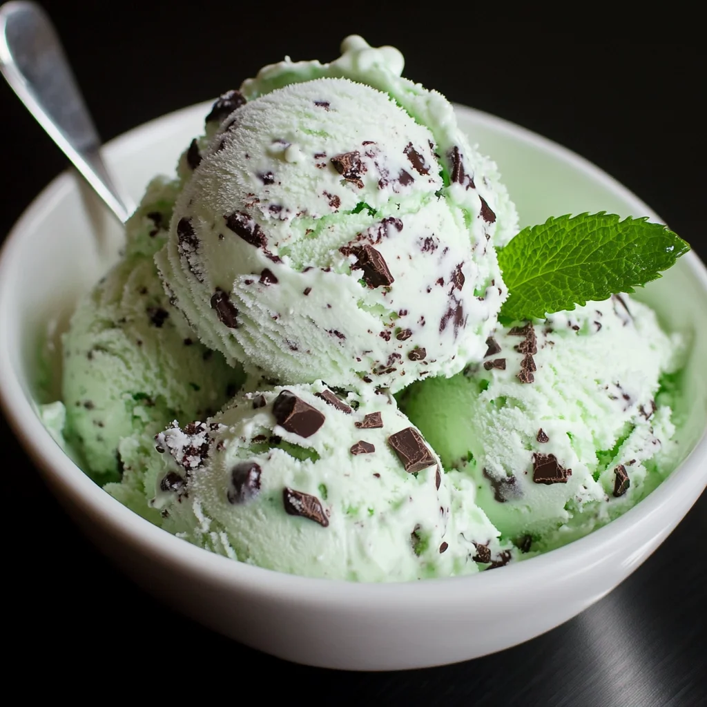 Mint Chocolate Chip Ice Cream