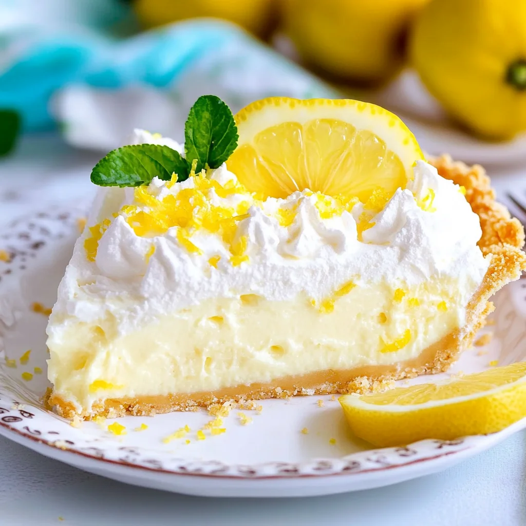 No Bake Lemon Pie