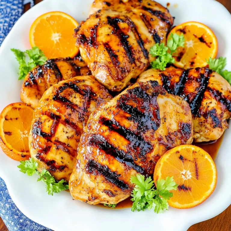 Orange Barbecue Grilled Chicken Recipe