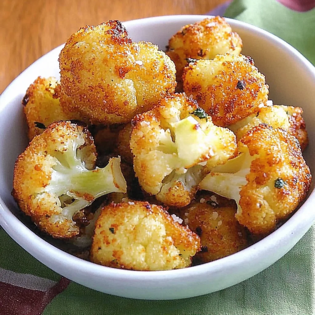Parmesan Cauliflower Bites - Just 5 Ingredients