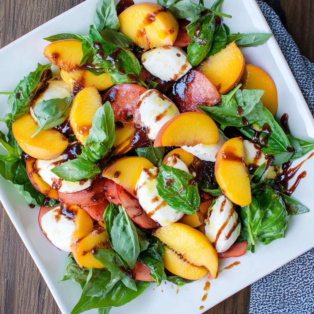 Peach Caprese Salad
