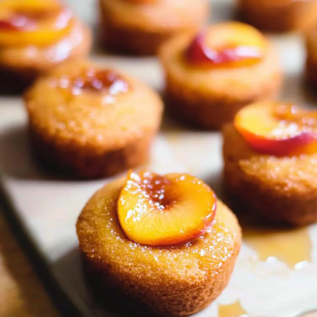 Peach Upside Down Mini Cakes