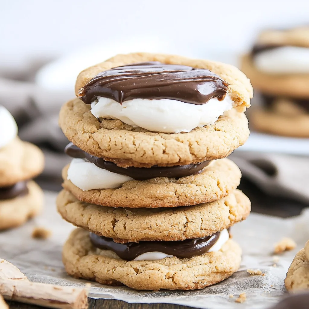 Peanut Butter S'mores Cookies