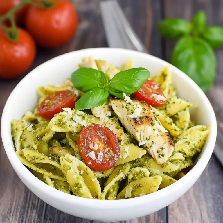 Pesto Pasta with Grilled Chicken