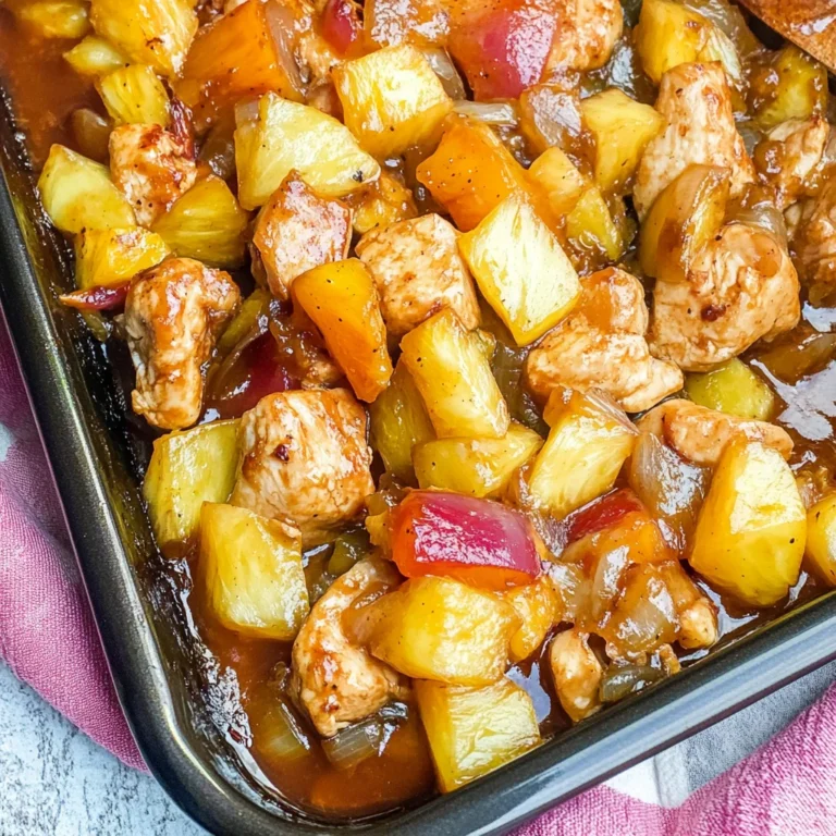 Sheet Pan Pineapple Chicken