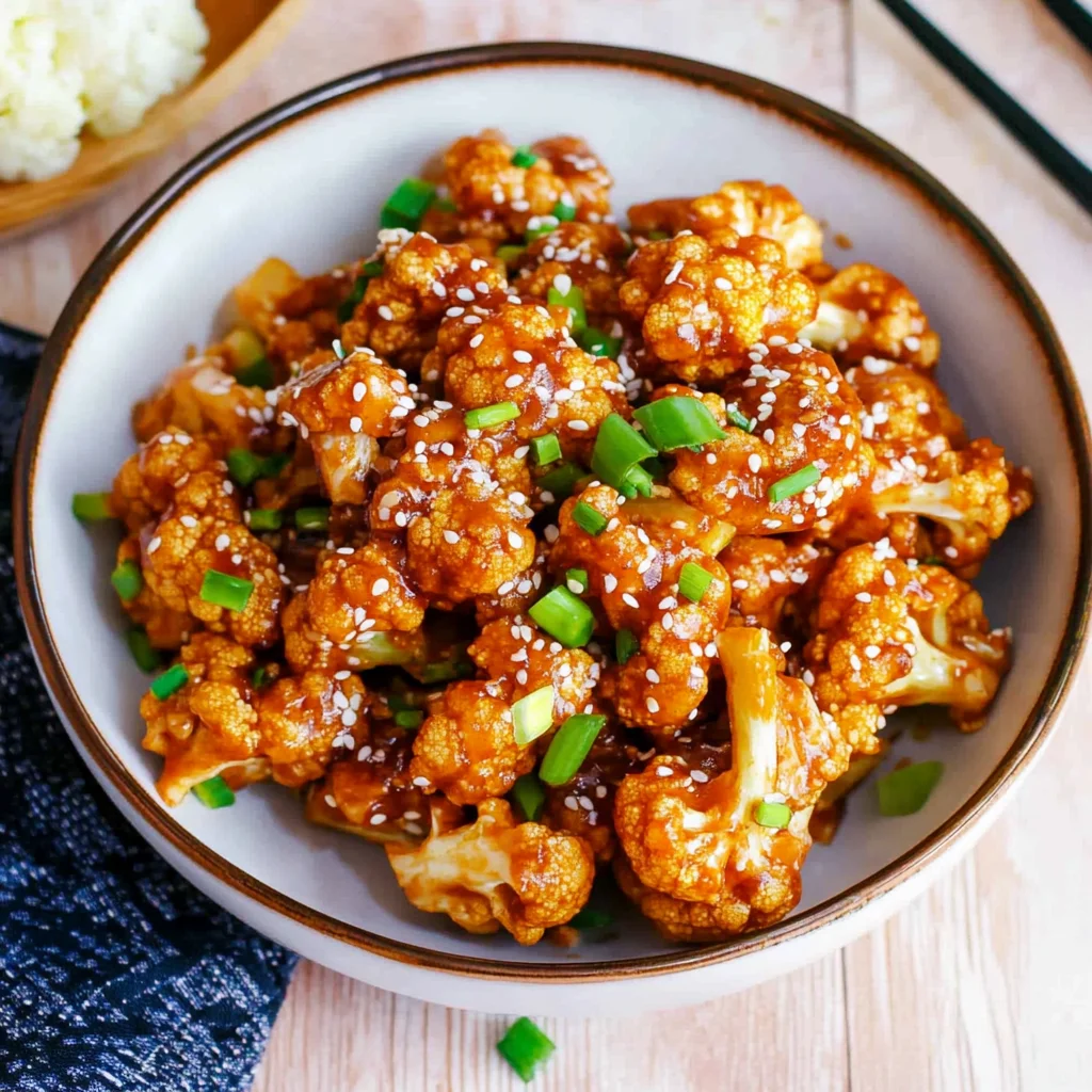 Sticky Sesame Cauliflower