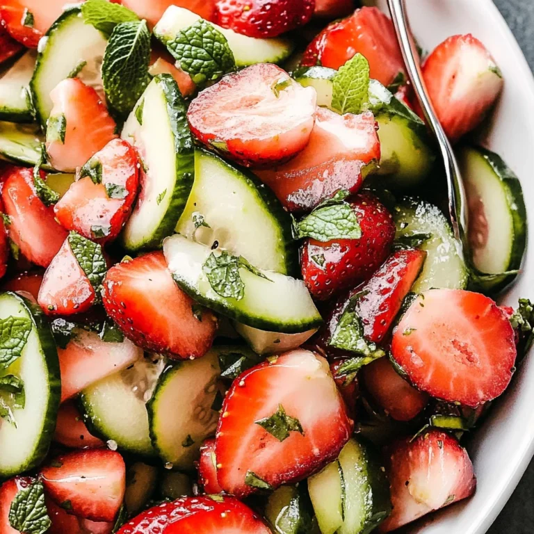 Strawberry Cucumber Salad