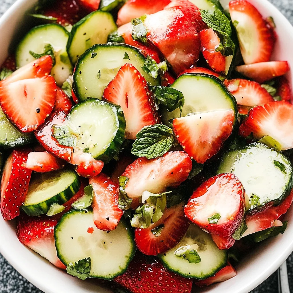Strawberry Cucumber Salad