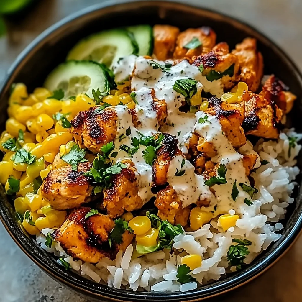 Street Corn Chicken Rice Bowl