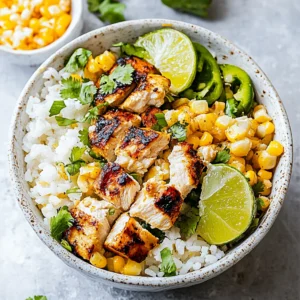Street Corn Chicken Rice Bowl Recipe