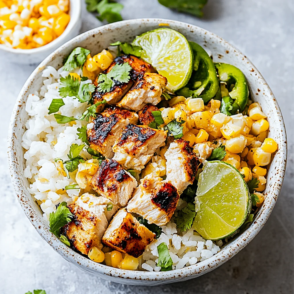 Street Corn Chicken Rice Bowl Recipe
