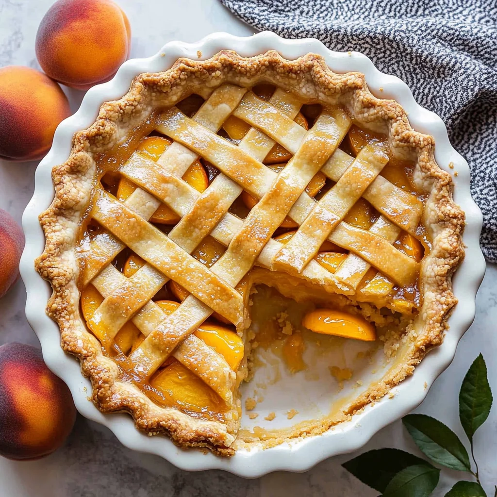 The Best Peach Pie