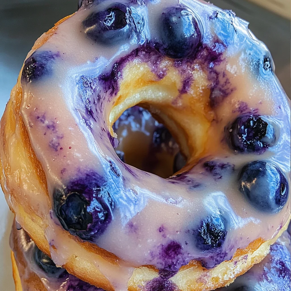 Baked Blueberry Donuts