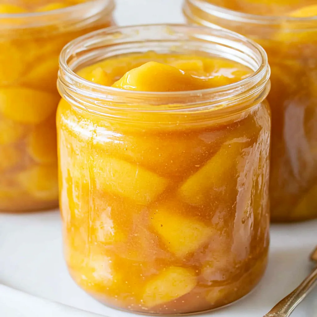 Homemade Canned Peach Pie Filling