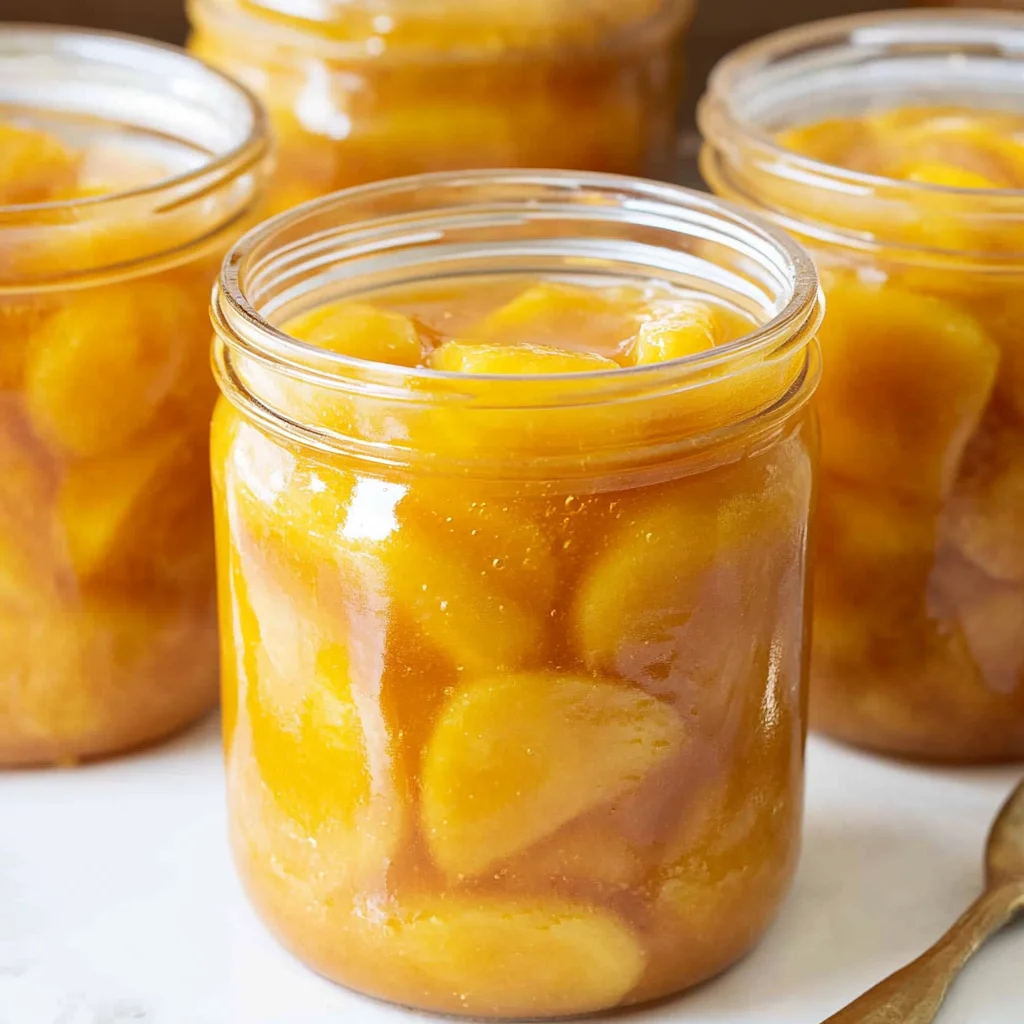 Homemade Canned Peach Pie Filling