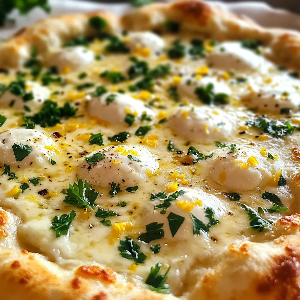 Lemon Pizza with Fresh Herbs