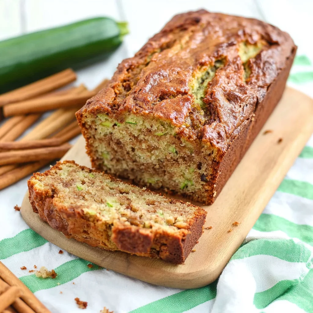 Moist and Delicious Cinnamon Swirl Zucchini Bread