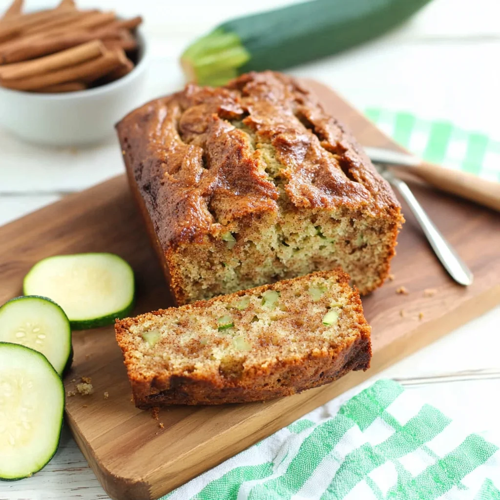 Moist and Delicious Cinnamon Swirl Zucchini Bread