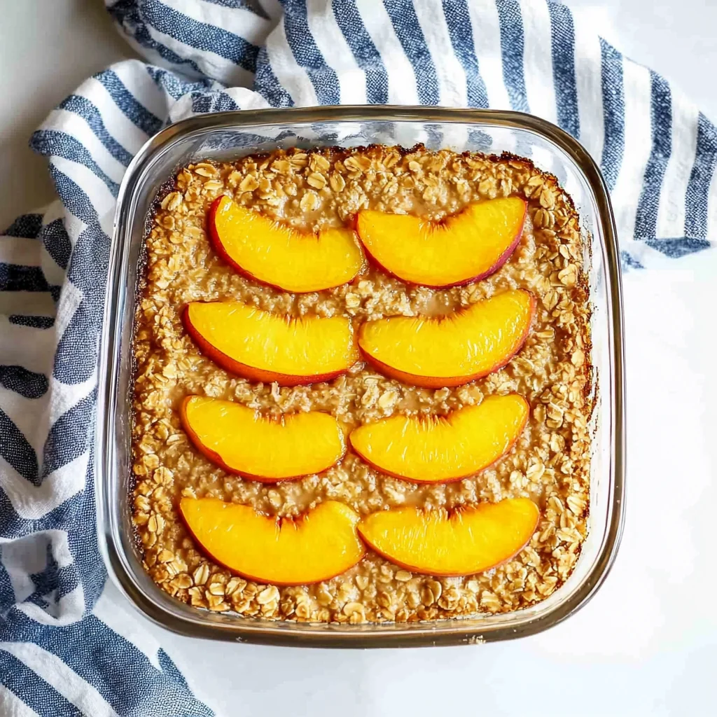 Peach Baked Oatmeal
