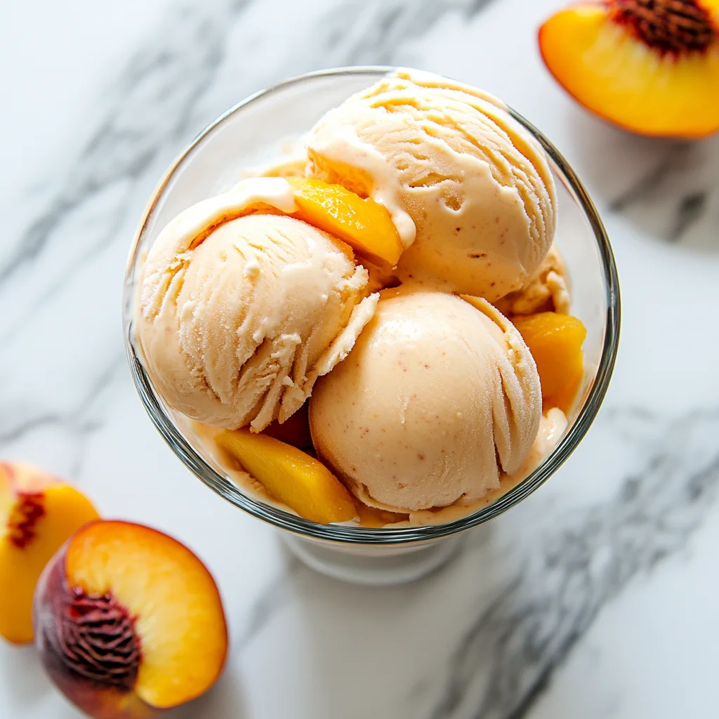 Peach Greek Frozen Yogurt