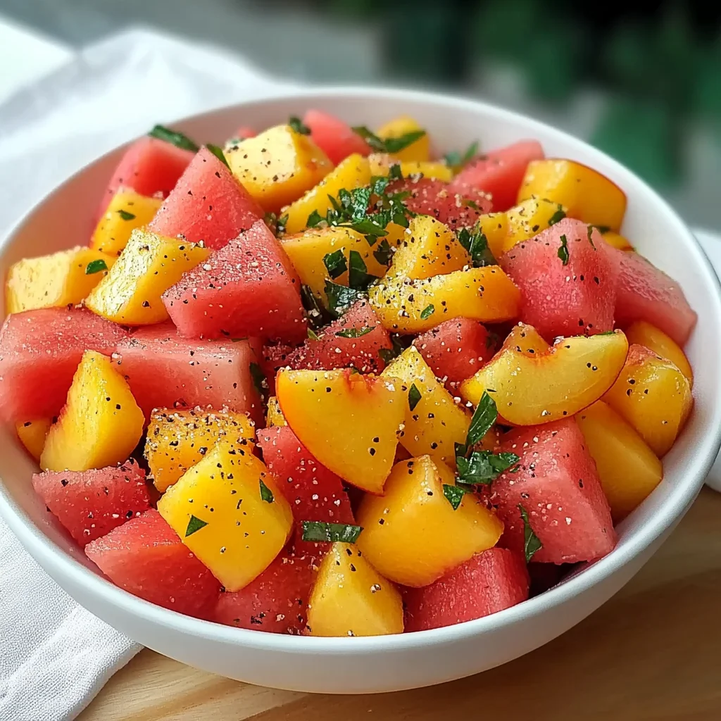 The Peach Watermelon Salad That Tastes Like Summer