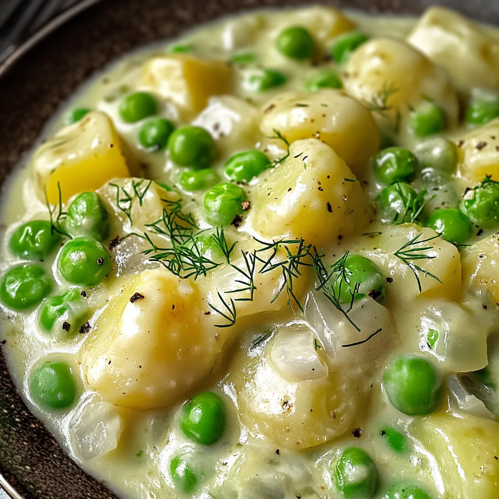 Creamed Peas and Potatoes