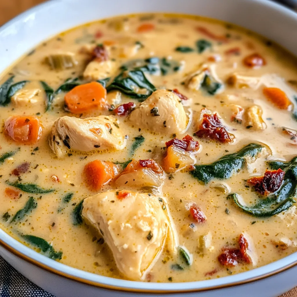 Creamy Marry Me Tuscan Chicken Soup