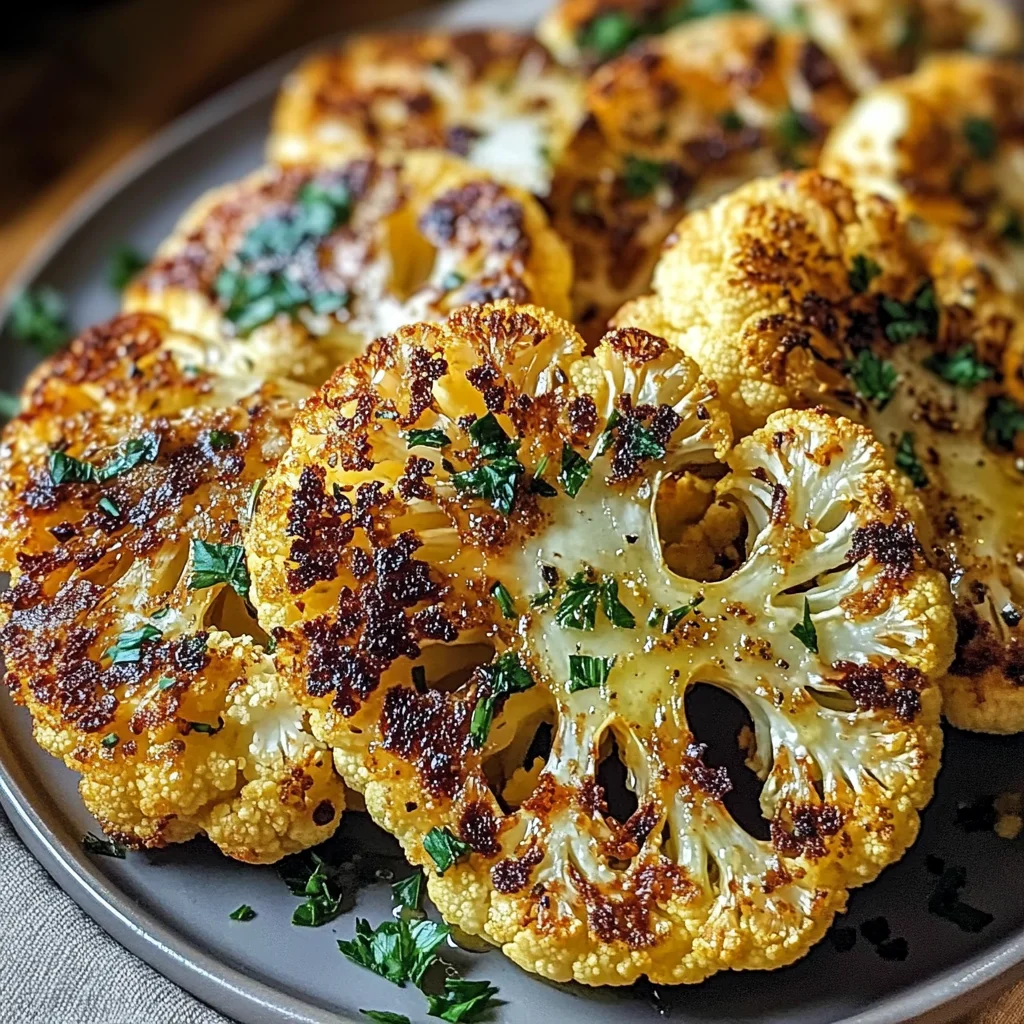 Crispy Baked Cauliflower Steaks