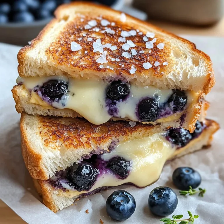 Crispy Blueberry Grilled Cheese