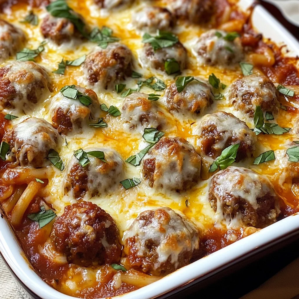 Dump-and-Bake Meatball Casserole