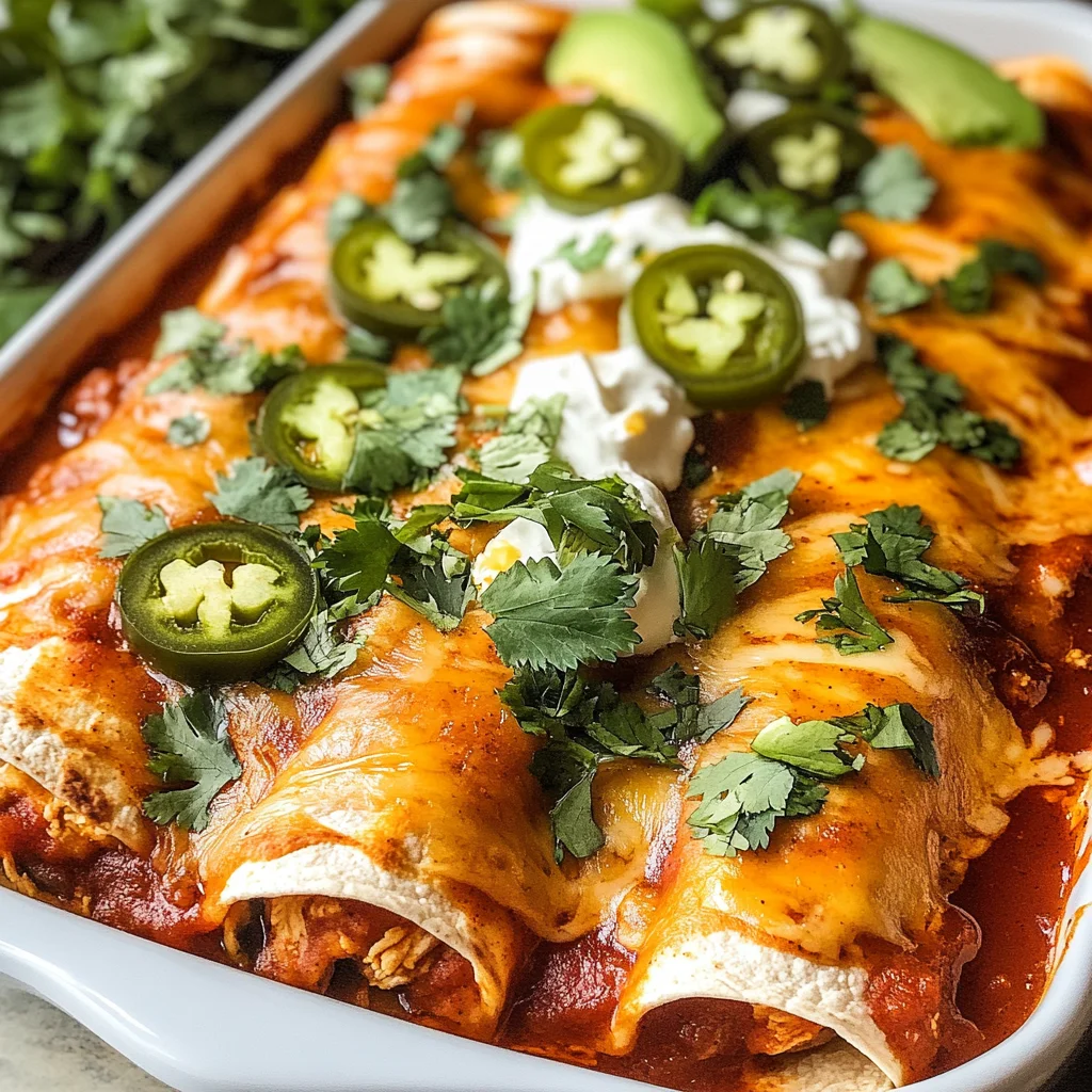 Homemade Easy Chicken Enchiladas