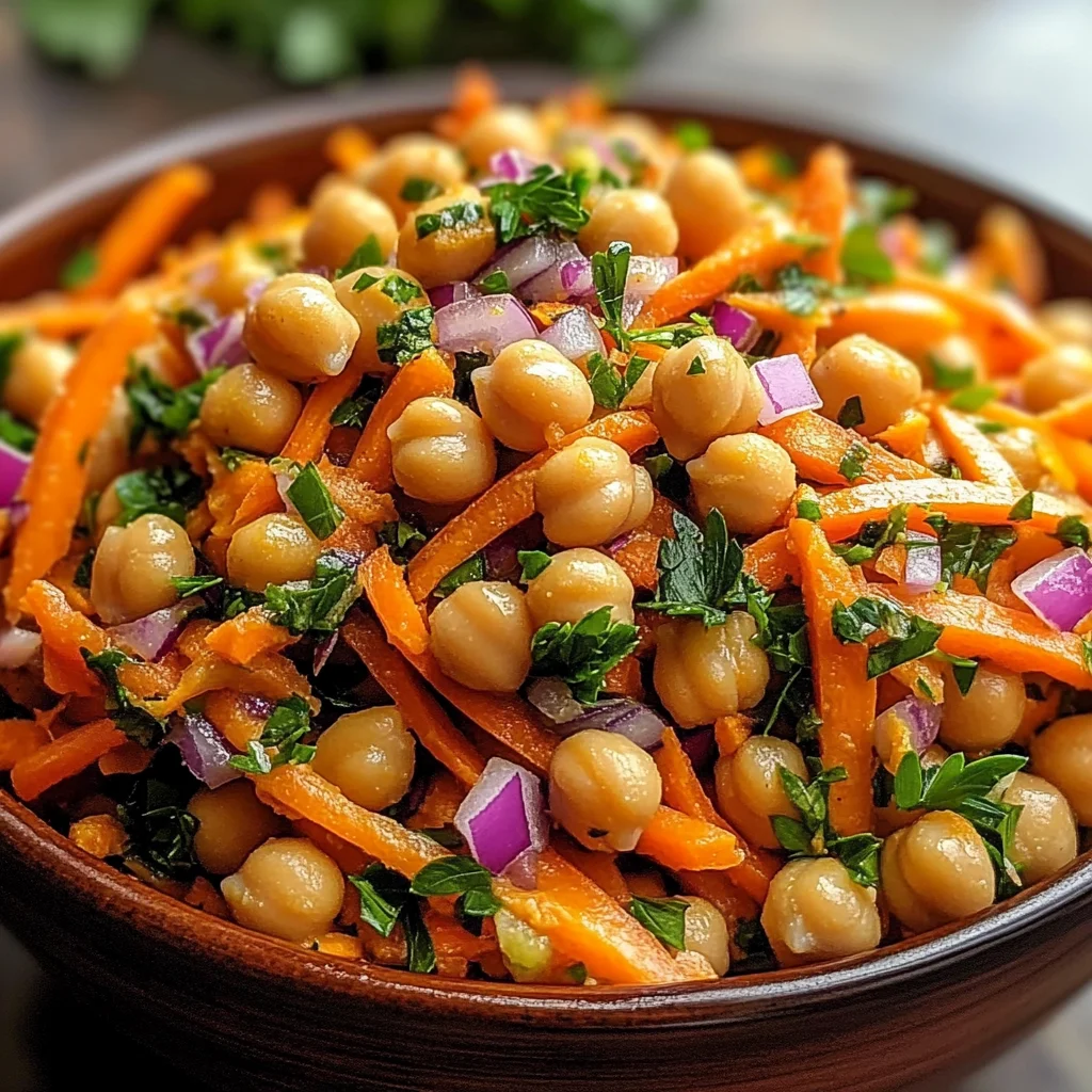 Moroccan Carrot and Chickpea Salad