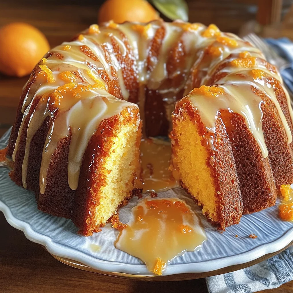 Orange Velvet Pound Cake