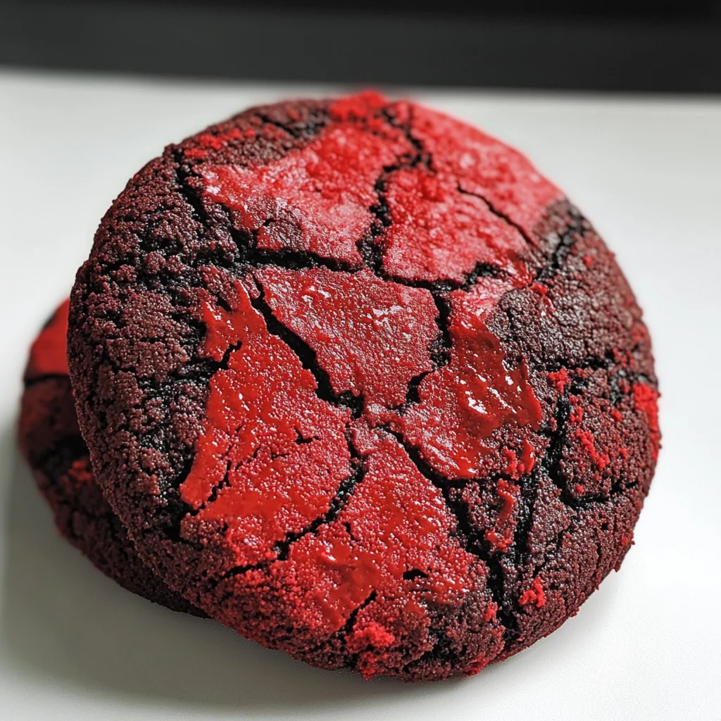 Stranger Things Red Velvet Cookies