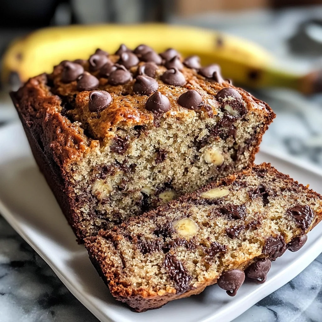 Super Moist Chocolate Chip Banana Bread Recipe